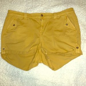 Torrid Mustard Shorts
